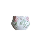 Italiaanse Jugendstil Bloempot – Wit Met Roze En Pasteltinten thumbnail 1