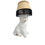Vintage Tafellamp Van Keramieken Labrador thumbnail 1