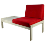 Mid Century Eenzitsbankje Met Tafel 1970S thumbnail 1