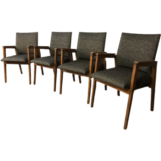 Vintage Teakhouten Stoelen 1