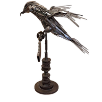 Scrap Metal Art, Vogel/arend Kunst Van Gerecycled Materiaal.