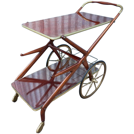 Mid-century Italiaans Design Trolley/serveerwagen, Cesare Lacca 1