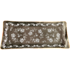 Vintage Glazen (cake)schaal Met Rozen thumbnail 1