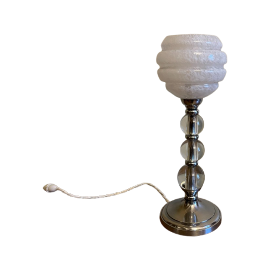 Jaren 30 Jacques Adnet Tafellamp Schemerlamp Frans 1