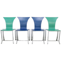 4x Postmoderne Eetkamerstoel Kff, 1990s
