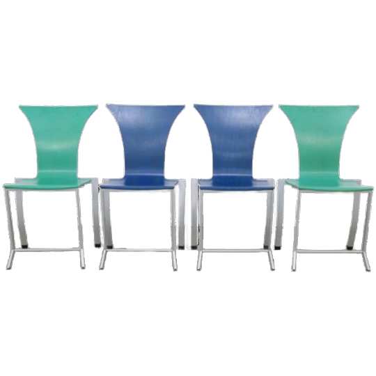 4x Postmoderne Eetkamerstoel Kff, 1990s 1