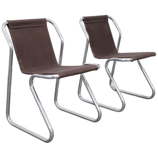 Set Of 2 Slingback Chairs By Topform, 1970s 1