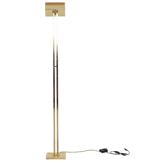 Vintage Messing Uplighter Vloerlamp, 1970s 1