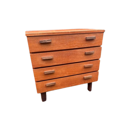 Teak Mid Century Ladekast , Jaren 60 1