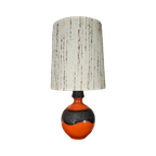 Vintage Keramiek Lamp West-Germany Oranje Fatlava thumbnail 1