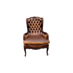 Bruin Leren Vintage Fauteuil thumbnail 1