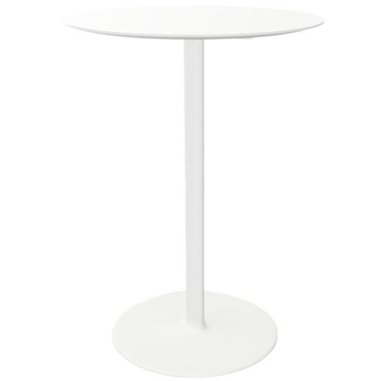 Andreu World Dubbele Bijzettafel Aluminium Wit 70cm 1