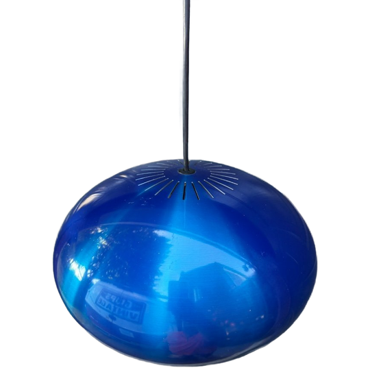 Blue Pendant Light Medio By Jo Hammerborg For Fog & Mørup, 1960 1