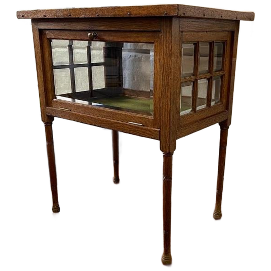 Vintage Glazen Vitrine / Etalage / Theekastje 1