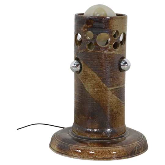 Keramieken Vintage Mid Century Brutalist Vloerlamp 'deuna' 1