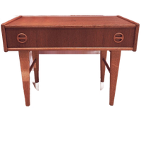 1950's Swedish Mid-century Teak Side Table / Hall Cabinet