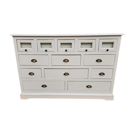 Witte Ladekast 13 Lades Commode 1