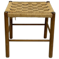 Hout/Touw Krukje Stoeltje Kruk Jaren 80