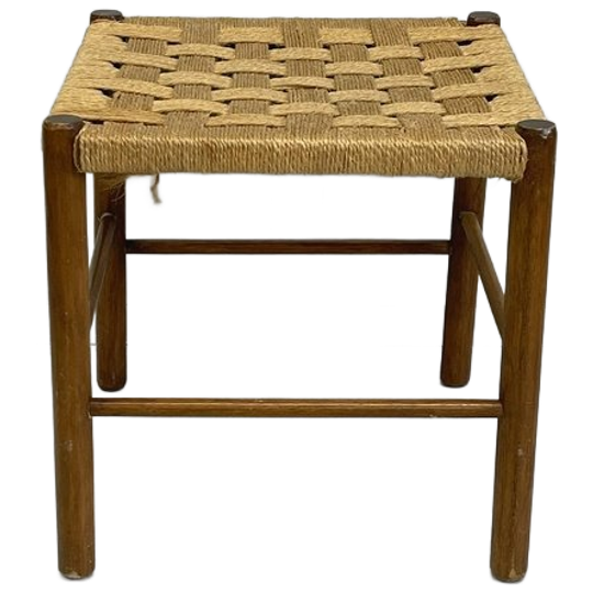Hout/Touw Krukje Stoeltje Kruk Jaren 80 1