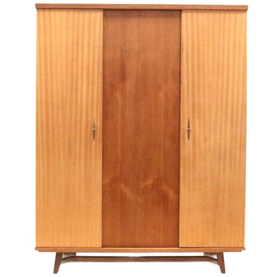 Vintage 3-deurs Kledingkast / Linnenkast Uit De Jaren ’60 1