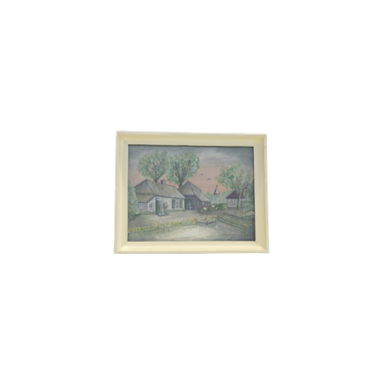 Beige Lijst Boerderij Landschap 1