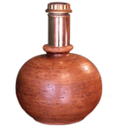 Terracotta Lamp, Frankrijk, 1970 thumbnail 1