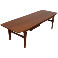 Vintage Salontafel Teak Fineer Jaren 60 Design