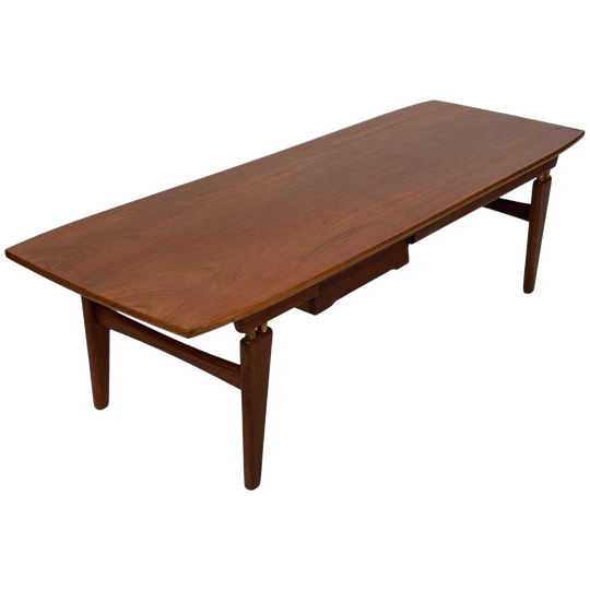 Vintage Salontafel Teak Fineer Jaren 60 Design 1