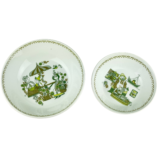 Set 2 Vintage Figgjo Flint Market Schalen, Turi Gramstad Oliver 1