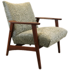 Vintage Fauteuil 'Schagen' Midcentury New Upholstery thumbnail 1