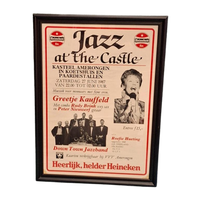 Poster Voor Jazz At The Castle Met O.A. Greetje Kauffeld.