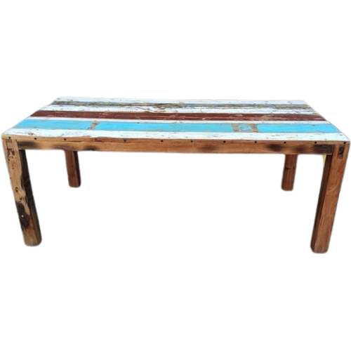 Gerecycled Robuust Rustieke Houten Eettafel, 200 X 95 Cm