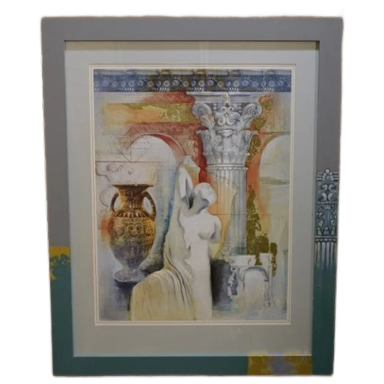 Ingelijst Kunstwerk Mogelijk Zeefdruk 1