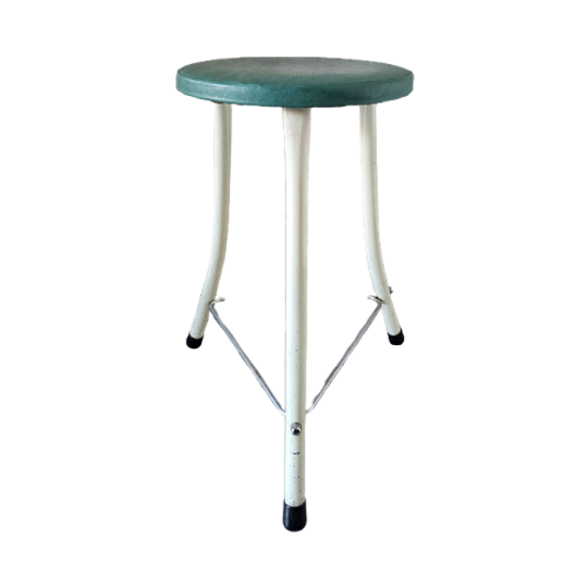 Vintage Brabantia Kruk Groene Zitting 1