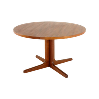 Ronde 2X Verlengbare Eettafel 'Broholm' Vintage