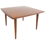 Vintage Teak Houten Salontafel Vierkant Deens Design thumbnail 1