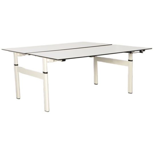 Drentea Benchwerkplek, Wit Blad, (2x) 160 X 80 Cm, Hoogte Instelbaar Onderstel 1