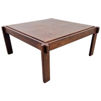 Vintage Minimalistisch Design Wengé Salontafel ‘70 Denmark