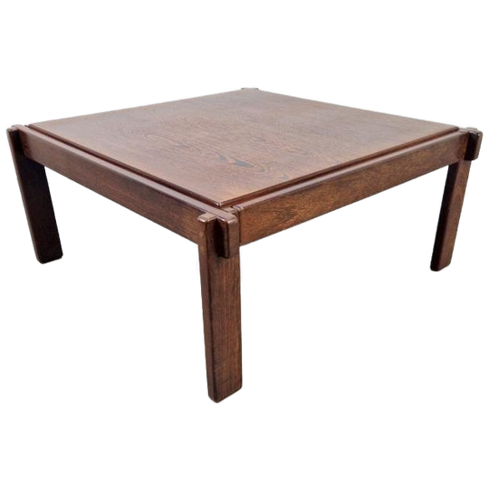 Vintage Minimalistisch Design Wengé Salontafel ‘70 Denmark 1