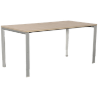 Ahrend 700 Bureau, Bladkleur Naar Keuze, 160 X 80 Cm, Hoogte Instelbaar Onderstel, Grijze Voetjes
