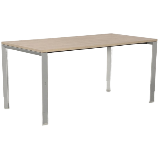 Ahrend 700 Bureau, Bladkleur Naar Keuze, 160 X 80 Cm, Hoogte Instelbaar Onderstel, Grijze Voetjes 1
