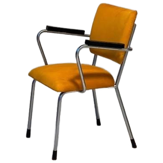 Gispen | Eetkamerstoel Vintage Geel 1