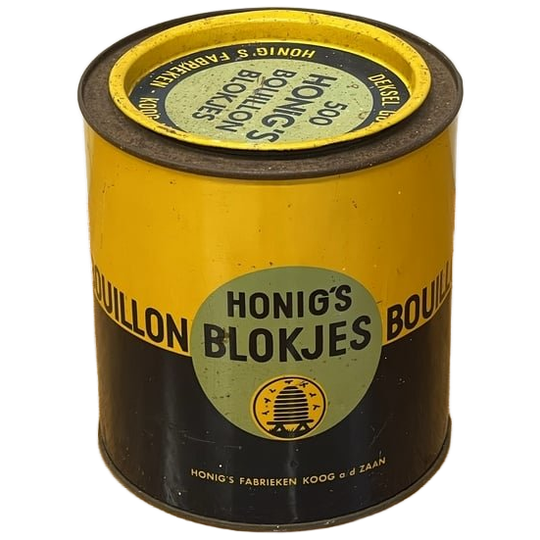 Brocante Honig Blik Antiek Reclame Item 1