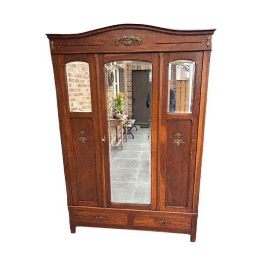 Jugendstil Kledingkast 3 Deurs 1