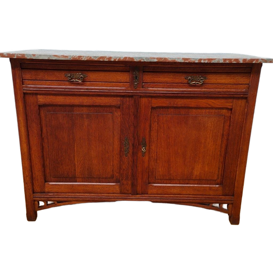Vintage Antiek Dressoir Commode Ladekast Badkamermeubel Met Marmer Blad 201 1
