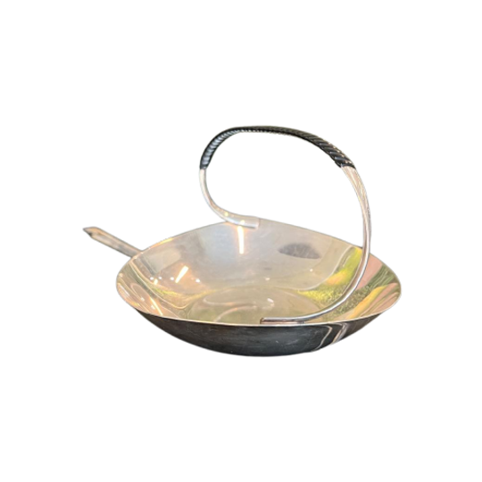Danish Silver Plated Dish From Chr. Jensen, 1960S 1