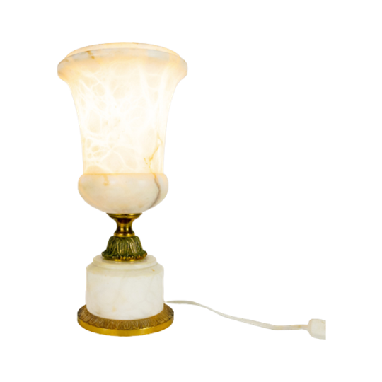 Pegasan - Alabast - Natuursteen - Tafellamp - Tafellamp - Spanje - Kelklamp - 1970 1