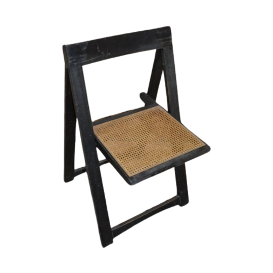 Ouderwetse Vintage Houten Klapstoel 1