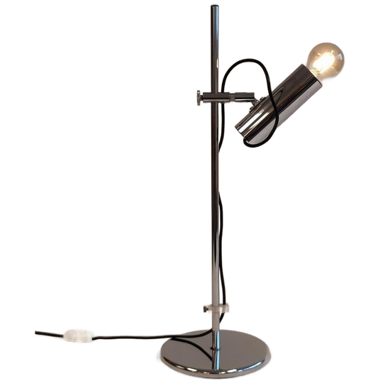Vintage Lamp Gepo Amsterdam Chroome Tafellamp Spot Chroom 1