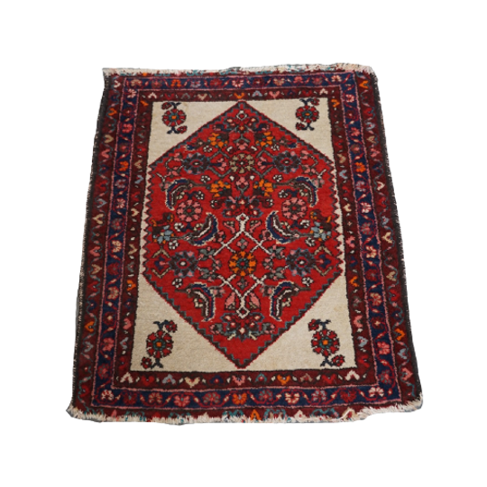 Vintage Oosters Vloerkleed Met Heldere Kleuren 100x80cm 1